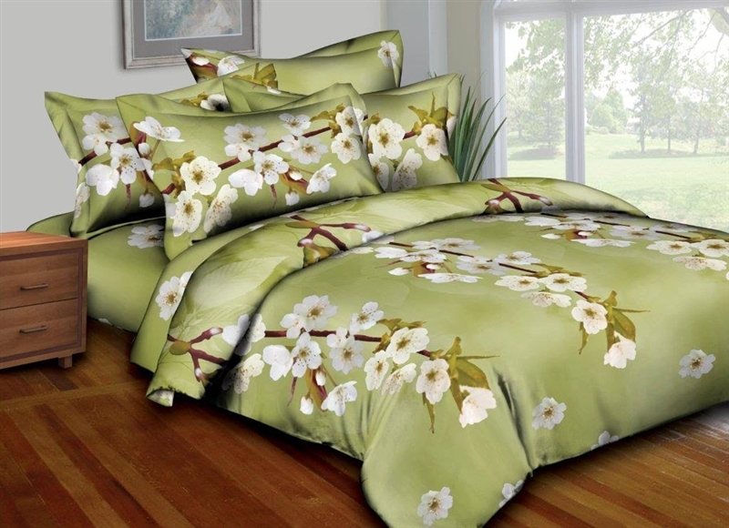 Olive Orchids 8 Piece Bedding set