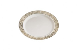 Royalty 10" Ivory Disposable Plastic China Plate