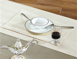 Ventura Faux Leather Ivory Placemat