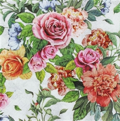 Anna Decorative Napkins - 20 count, colorful paper napkins
