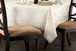 Bellerose White or Beige Lace Tablecloth