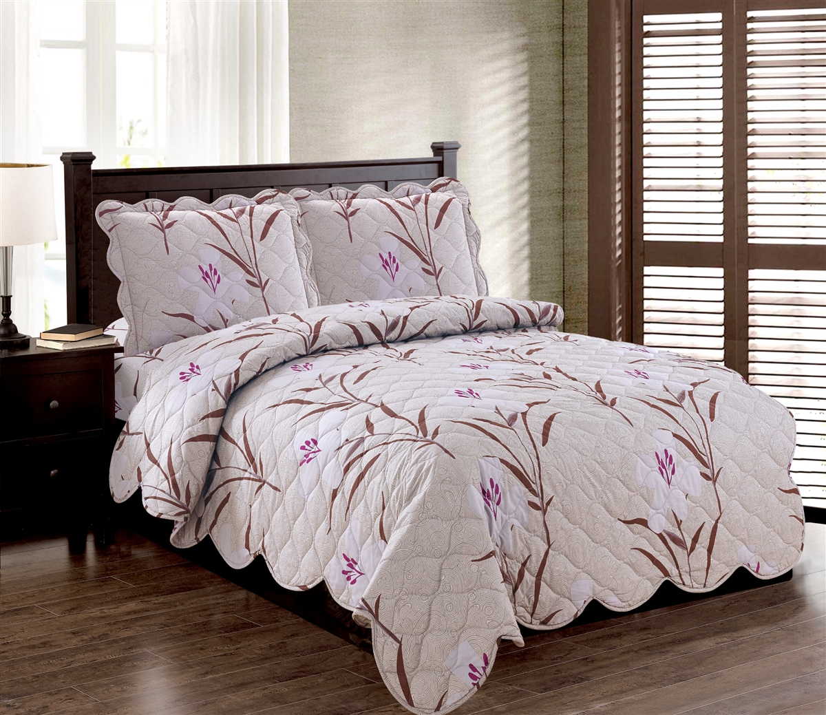 Better Bed: Flower Finesse 3pc Quilt Set