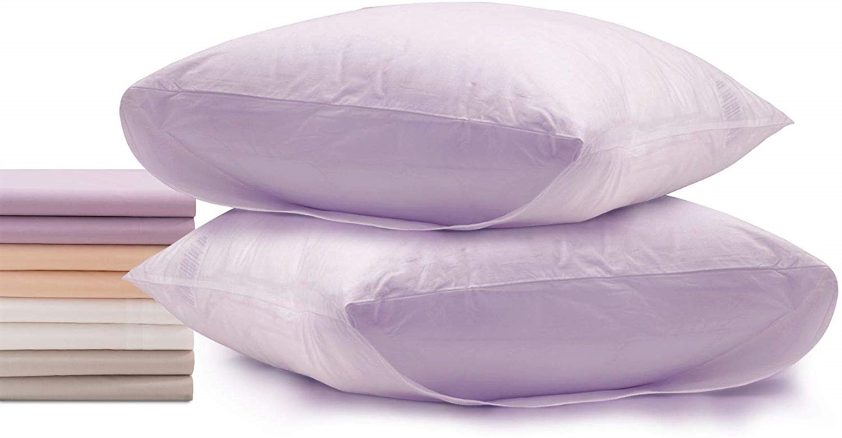 Superior Linen Set of 2 Pillow Envelopes in Lavender