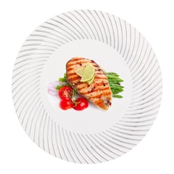 High Quality MY STYLE 10" plates 120 count, high end disposable party plates, heavy weight plastic designer dishware, luxury party goods, paper plates for corporate events