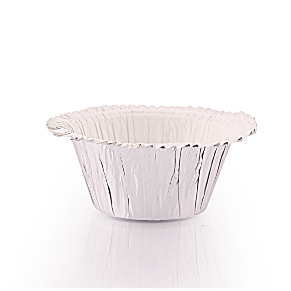 Ruffled Baking Cup  Silver Foil 40 ct