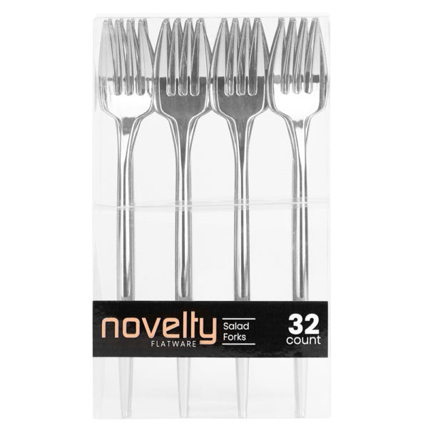 Novelty 32Ct Silver Salad Forks