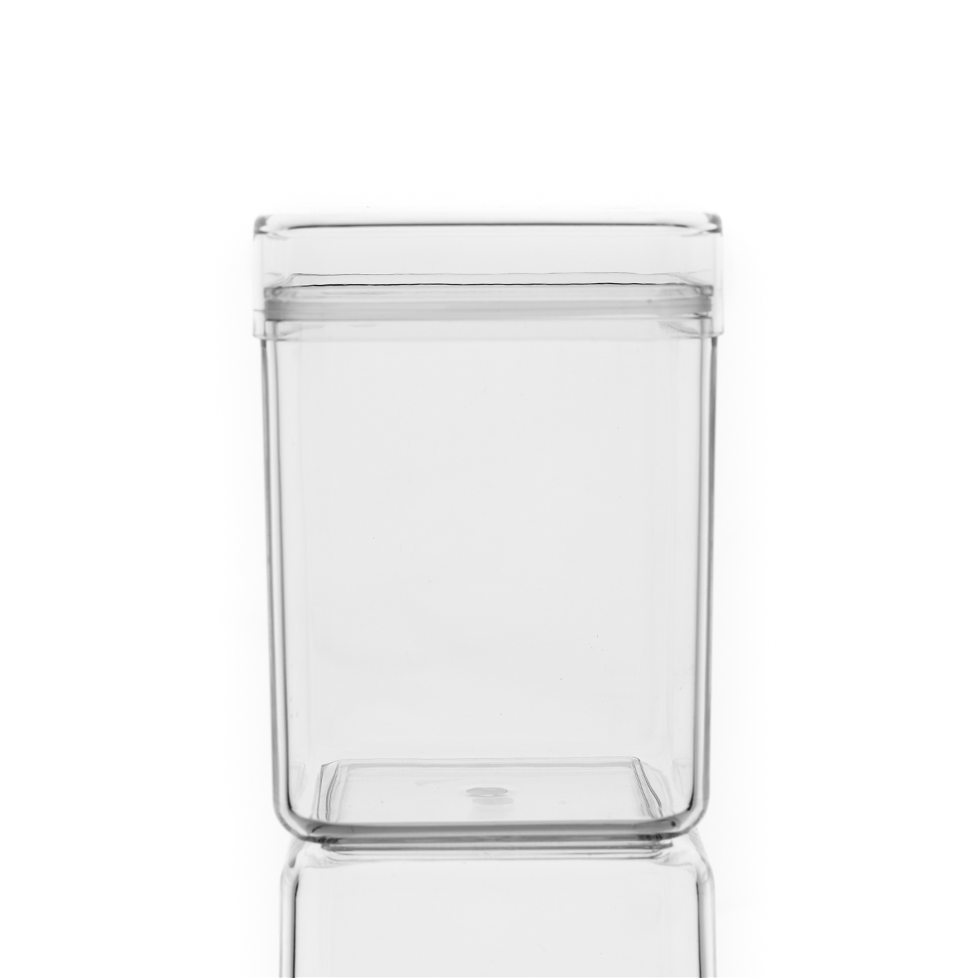 Clear Lucite Jars with Lids