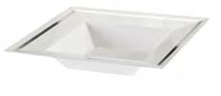 12oz Imperial Collection Plastic bowls for weddings White/Silver 120 Count