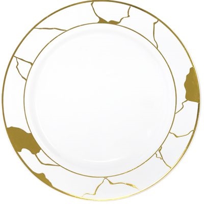 Decor Marble Collection White and Gold