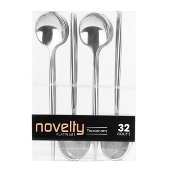 Novelty 32 Ct Silver Teaspoons