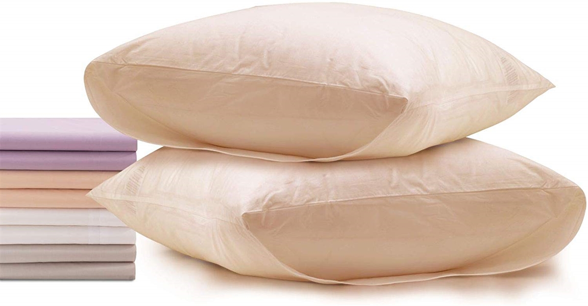 Superior Linen Set of 2 Pillow Envelopes in Cream