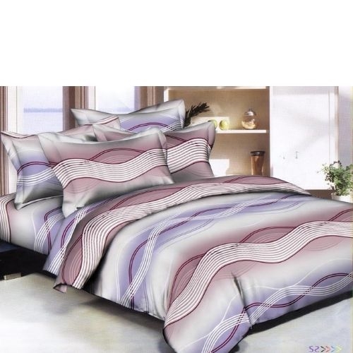 Wavy Streaks Purple 6 piece Twin Bedding Set