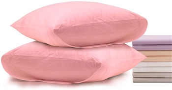 Superior Linen Set of 2 Pillow Envelopes in Pink