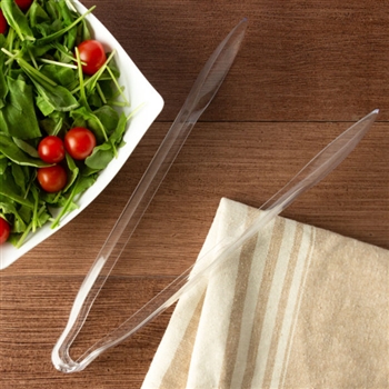 Clear Salad Tongs Twin Pack