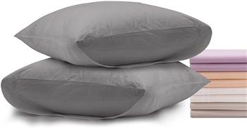 Superior Linen Set of 2 Pillow Envelopes in Grey