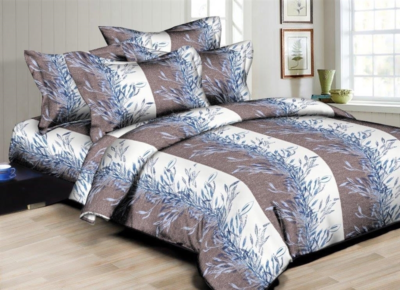 Better Bed Collection: Willow Leaves 8PC Twin Bedding Set