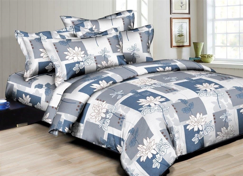 Better Bed Collection: Floral Patches 8PC Twin Bedding Set