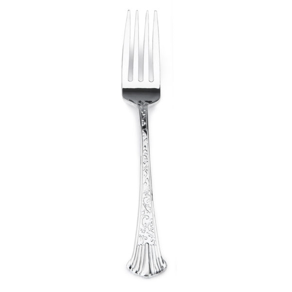 Silver Like Traditional Plastic Cocktail Forks - 20 Pc - Item #1028