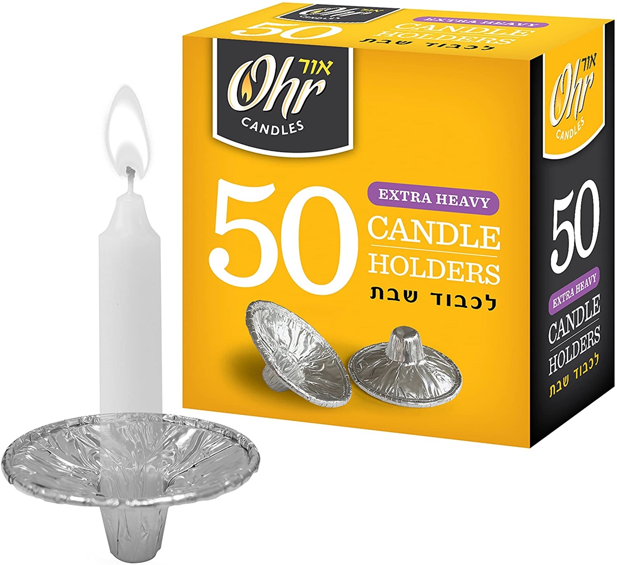 Ohr Extra Heavy 50 Foil Candle Holders