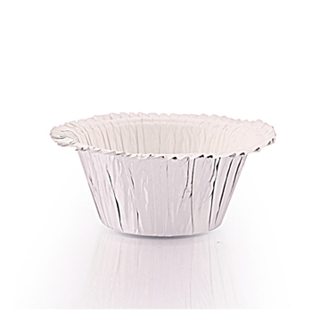Ruffled Baking Cup Silver Foil 16 ct