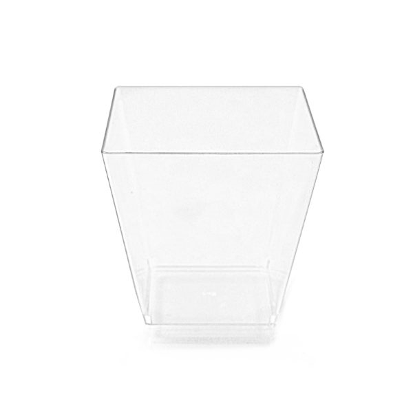 Clear Square Fruit Cups 10 ct