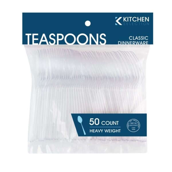 Kitchen Collection Heavy Weight Clear Teaspoons- 50 pc