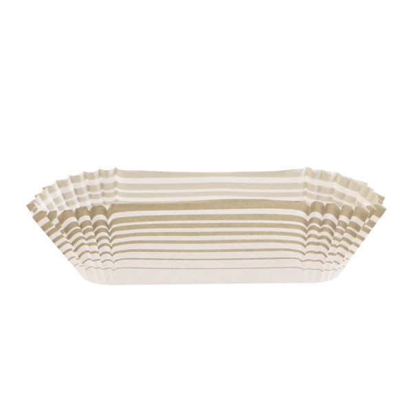 Supreme Baking Cups with Taupe Stripes 72 ct