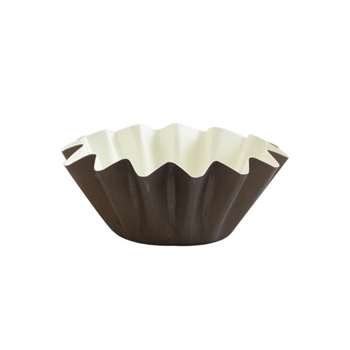 Floret Baking Cups in Dark Brown 24 ct