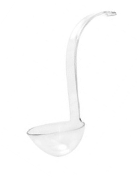 Clear Serving Ladle - Durable Disposable Serving Utensils & Trays