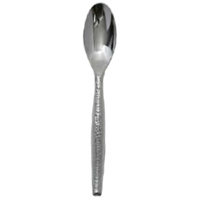 Silver Hammered Serving Spoon