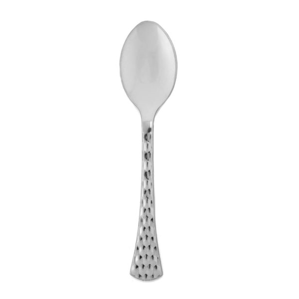 Silver Settings Hammered Soup Spoons 40 Ct