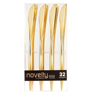Novelty 32Ct Gold Knives