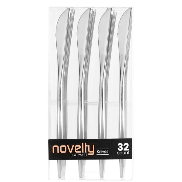 Novelty 32Ct Silver Knives