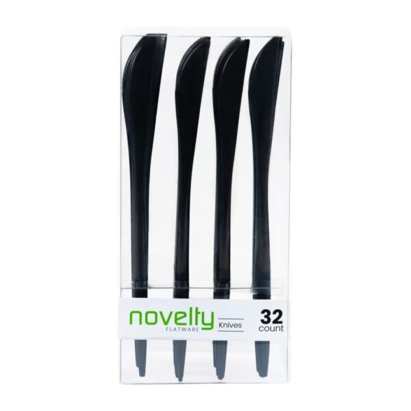 Novelty 32Ct Black Knives