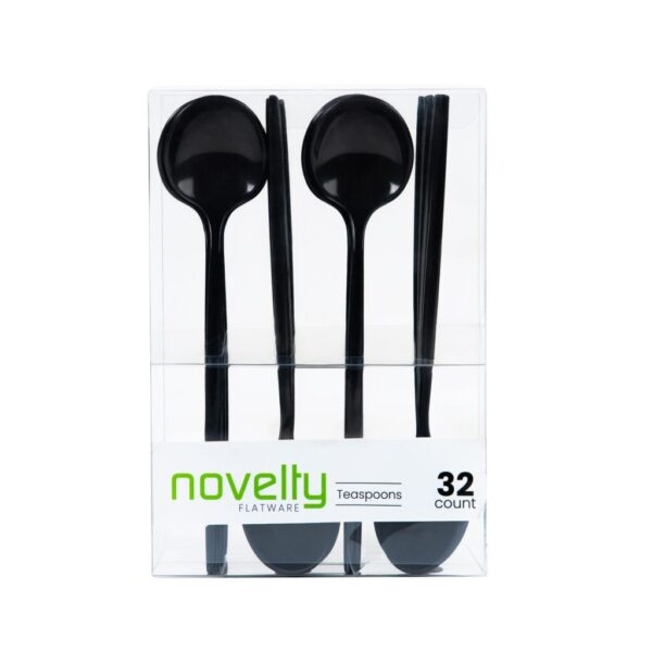 Novelty 32Ct Black Teaspoons