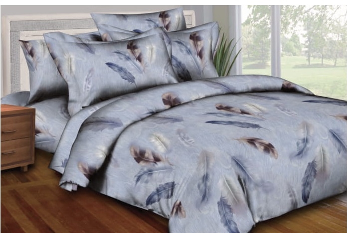 Better Bed Collection: Pleasant Feathers 8PC Twin Bedding Set