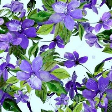 Flowering Clematis lilac Napkins - 20 ct