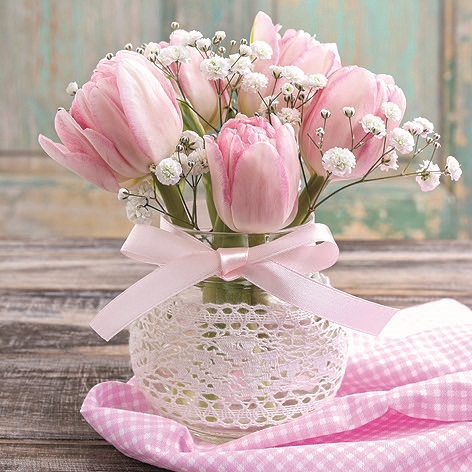 Romantic Bouquet Decorative Napkins - 20 ct
