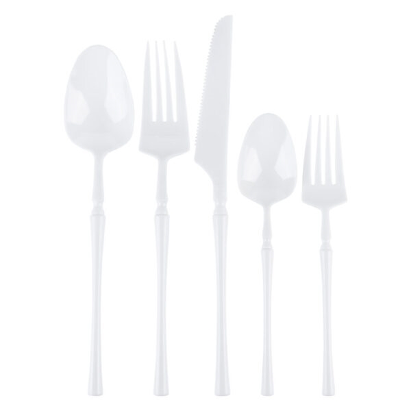 Infinity Flatware  White 40 count