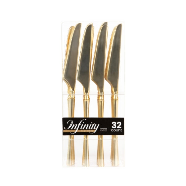 Infinity Flatware Gold Knives  32ct