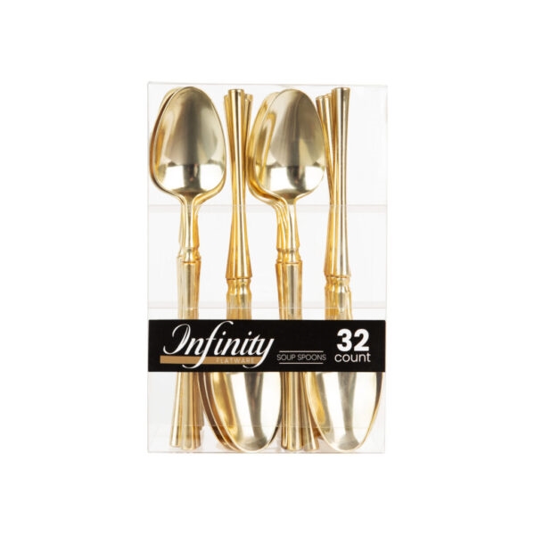 Infinity Flatware Gold Teaspoons  32ct