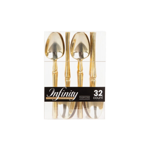 Infinity Flatware Gold Teaspoons 32ct