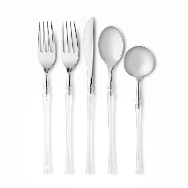 Fusion Collection 40ct Cutlery in Silver