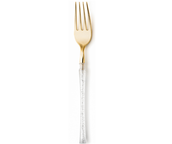 Fusion Collection 20 Piece Dinner Forks in Gold