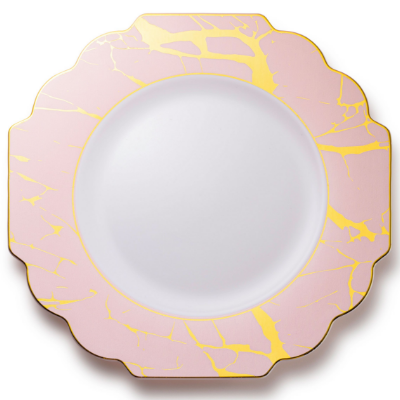 Decor Grand Marble Collection Pink and Gold
