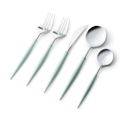 Noble Collection Cutlery 40 Pc w/ Silver and Turquoise