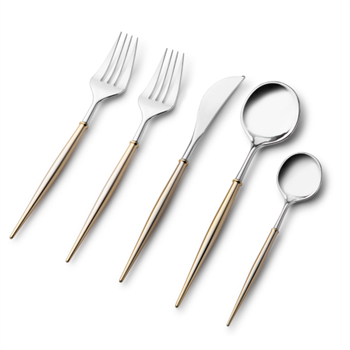 Noble Collection Cutlery 40 Pc w/ Silver and Gold