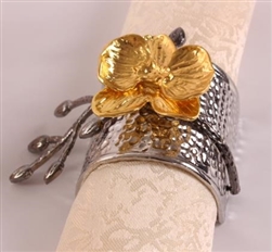 Golden Daffodil Single Napkin Ring Cuff