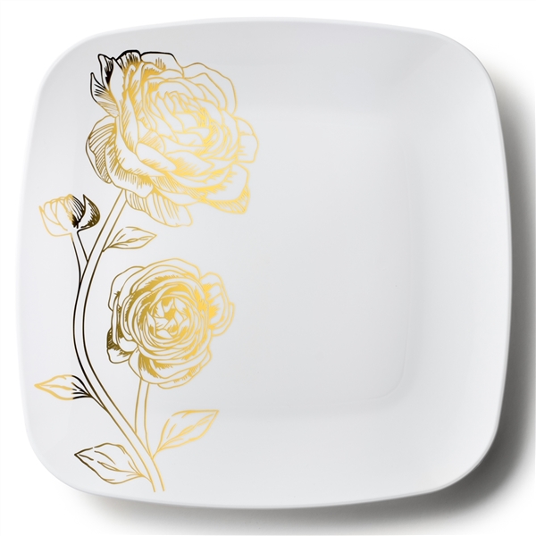 Peony Collection White and Gold