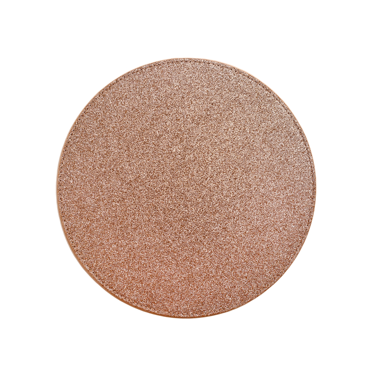 Rose Gold Glitter Round Placemat
